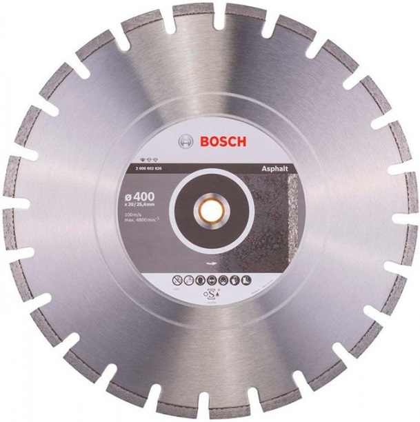 Алмазный диск Bosch 2.608.602.626, Алмазный диск Bosch 400-20/25.4 Standard for Asphalt 2.608.602.626
Алмазный диск Bosch 2.608.602.626, Алмазный диск Bosch 400-20/25.4 Standard for Asphalt 2.608.602.626