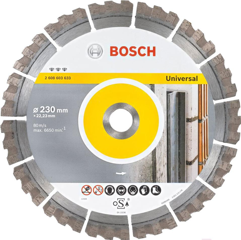 Алмазный диск Bosch 2.608.603.633, Алмазный диск Bosch 230-22.23 Best for Universal 2.608.603.633
Алмазный диск Bosch 2.608.603.633, Алмазный диск Bosch 230-22.23 Best for Universal 2.608.603.633