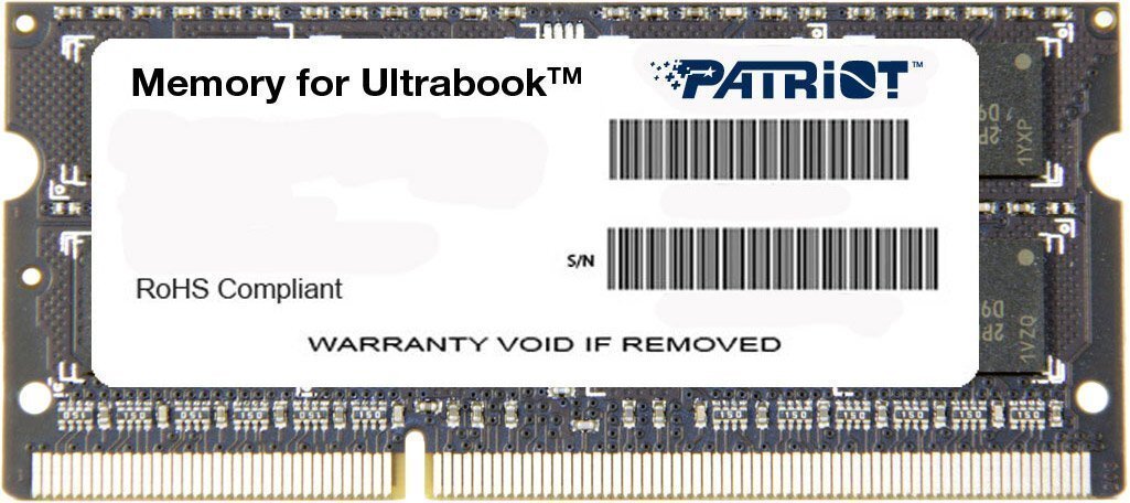 Оперативная память Patriot Memory for Ultrabook 4GB DDR3 SO-DIMM PC3-12800 (PSD34G1600L2S), ОЗУ SODIMM DDR3-1600 4GB PC-12800 Patriot PSD34G1600L2S
Оперативная память Patriot Memory for Ultrabook 4GB DDR3 SO-DIMM PC3-12800 (PSD34G1600L2S), ОЗУ SODIMM DDR3-1600 4GB PC-12800 Patriot PSD34G1600L2S