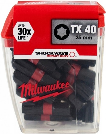 Набор оснастки Milwaukee 4932430889, Насадка для электроинструмента Milwaukee Shockwave TX40 25мм 25шт Screwdriver Bit ShW CD TX40 25mm-25pc 4932430889
Набор оснастки Milwaukee 4932430889, Насадка для электроинструмента Milwaukee Shockwave TX40 25мм 25шт Screwdriver Bit ShW CD TX40 25mm-25pc 4932430889