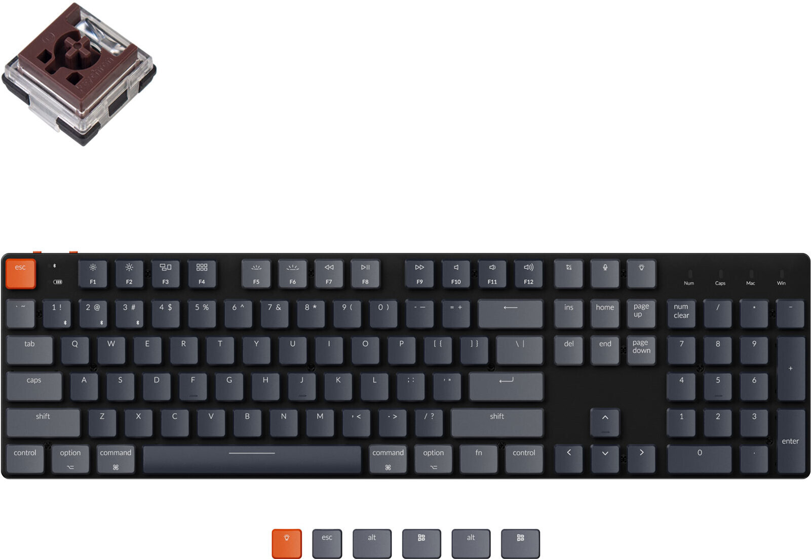 Беспроводная клавиатура Keychron K5SE Black (RGB, Hot-Swap, ABS+Alum, Keychron Optical Brown Switch)
Беспроводная клавиатура Keychron K5SE Black (RGB, Hot-Swap, ABS+Alum, Keychron Optical Brown Switch)