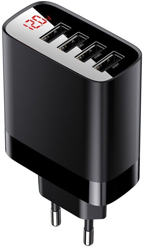 Сетевое зарядное устройство Baseus CCJMHB-B01 Mirror Lake Digital Display Travel Charger 4xUSB 30W Black (Baseus Mirror Lake Digital Display 4 USB Travel Charger 30W (EU) Black (CCJMHB-B01))
Сетевое зарядное устройство Baseus CCJMHB-B01 Mirror Lake Digital Display Travel Charger 4xUSB 30W Black (Baseus Mirror Lake Digital Display 4 USB Travel Charger 30W (EU) Black (CCJMHB-B01))
