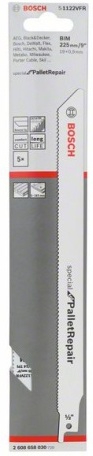 Набор оснастки Bosch 2.608.658.030, Полотно ножовочное Bosch S 1122 VFR Special for Pallet Repair 2.608.658.030
Набор оснастки Bosch 2.608.658.030, Полотно ножовочное Bosch S 1122 VFR Special for Pallet Repair 2.608.658.030