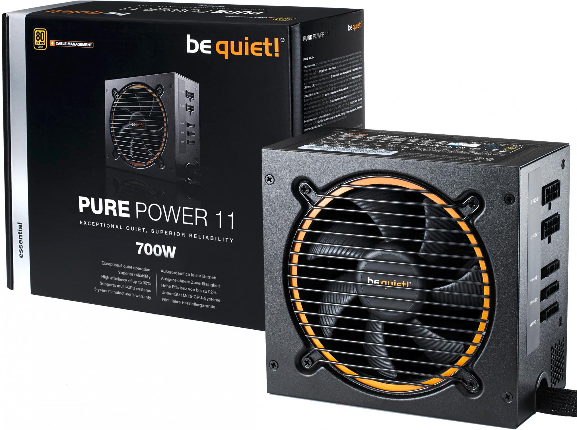 Блок питания be quiet! Pure Power 11 700W CM, Блок питания для компьютеров be quiet! Pure Power 11 700W CM BN299
Блок питания be quiet! Pure Power 11 700W CM, Блок питания для компьютеров be quiet! Pure Power 11 700W CM BN299