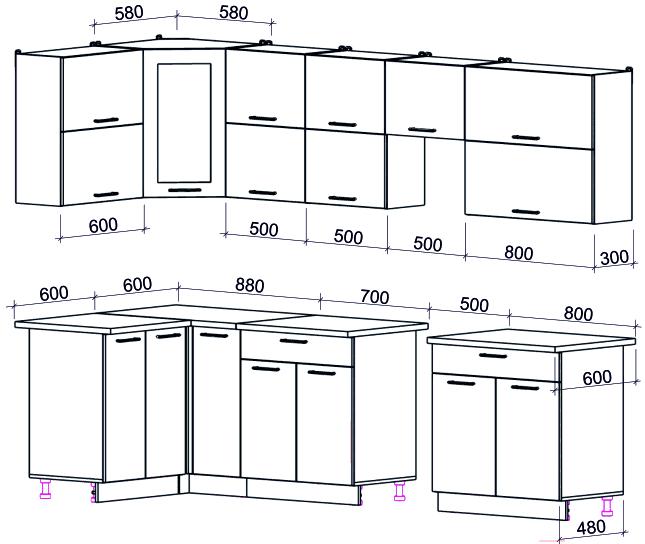 Кухонный гарнитур Интерлиния Мила Gloss 50-12x29 белый/асфальт глянец, Мила Gloss 50-12x29
Кухонный гарнитур Интерлиния Мила Gloss 50-12x29 белый/асфальт глянец, Мила Gloss 50-12x29