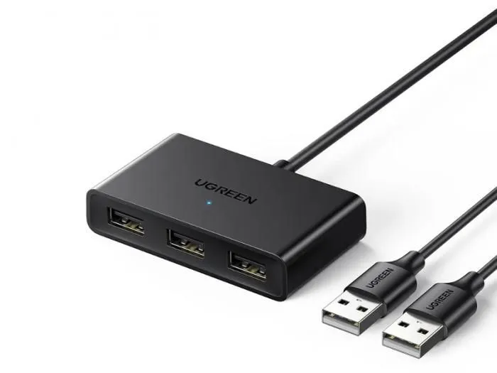 Переключатель UGREEN CM409-10935; USB 2.0; вход: 2x USB-A 2.0 для двух компьютеров; выход: 3x USB-A 2.0 для трёх устройств
Переключатель UGREEN CM409-10935; USB 2.0; вход: 2x USB-A 2.0 для двух компьютеров; выход: 3x USB-A 2.0 для трёх устройств