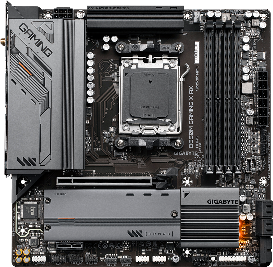 Материнская плата GigaByte B650M Gaming X AX (rev. 1.x), Материнская плата GigaByte B650M GAMING X AX
Материнская плата GigaByte B650M Gaming X AX (rev. 1.x), Материнская плата GigaByte B650M GAMING X AX