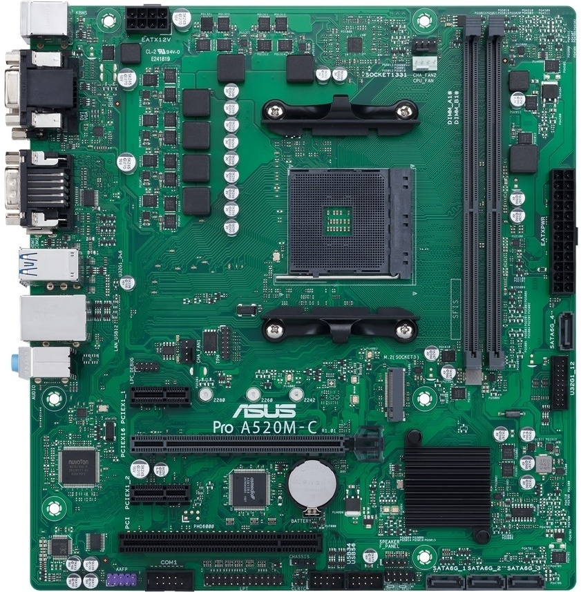 Материнская плата ASUS PRO A520M-C/CSM, Материнская плата ASUS PRO A520M-C/CSM 90MB1550-M0EAYC
Материнская плата ASUS PRO A520M-C/CSM, Материнская плата ASUS PRO A520M-C/CSM 90MB1550-M0EAYC