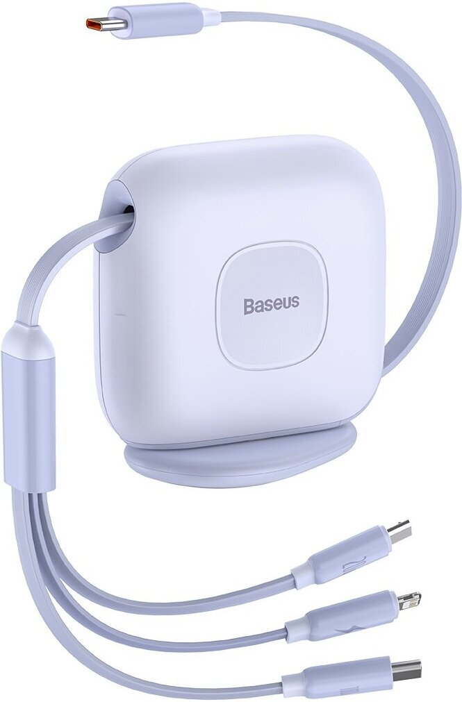 Кабель Baseus Traction Series Retractable Desktop Organizer 3в1 1.7m (CAQY000005) Purple, Кабель Baseus CAQY000005 Traction Series Retractable Desktop Organizer, 3 в 1, Type-C to Micro USB+Lightning+Type-C 100W, 1.7m, Purple
Кабель Baseus Traction Series Retractable Desktop Organizer 3в1 1.7m (CAQY000005) Purple, Кабель Baseus CAQY000005 Traction Series Retractable Desktop Organizer, 3 в 1, Type-C to Micro USB+Lightning+Type-C 100W, 1.7m, Purple