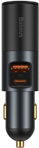 Зарядное устройство Baseus CCBT-C0G Gray, Автомобильное зарядное устройство Baseus CCBT-C0G Share Together Fast Charge Car Charger порт прикуривателя + USB + Type-C 120W Gray (Baseus Share Together Fast Charge Car Charger with Cigarette Lighter Expansion
Зарядное устройство Baseus CCBT-C0G Gray, Автомобильное зарядное устройство Baseus CCBT-C0G Share Together Fast Charge Car Charger порт прикуривателя + USB + Type-C 120W Gray (Baseus Share Together Fast Charge Car Charger with Cigarette Lighter Expansion