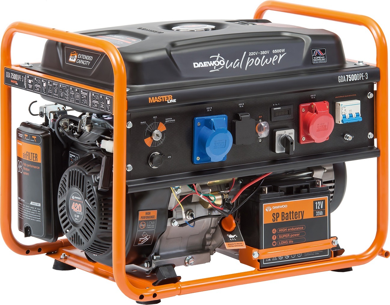 Бензиновый генератор Daewoo Power GDA 7500DPE-3, Бензогенератор Daewoo GDA7500DPE-3
Бензиновый генератор Daewoo Power GDA 7500DPE-3, Бензогенератор Daewoo GDA7500DPE-3