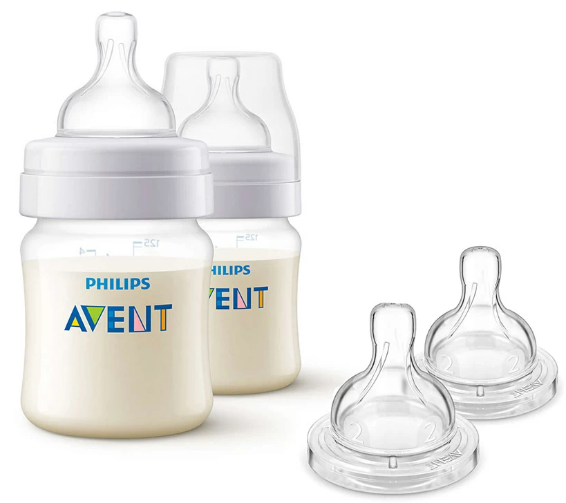 Набор бутылочек для кормления Philips AVENT Anti-colic 125 мл (2 шт) SCF810/17 и набор сосок Classic (2 шт)
Набор бутылочек для кормления Philips AVENT Anti-colic 125 мл (2 шт) SCF810/17 и набор сосок Classic (2 шт)