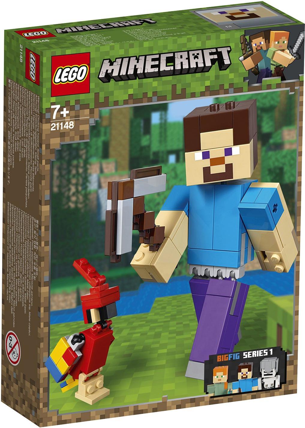 Конструктор LEGO Minecraft 21148 Большие фигурки Minecraft, Стив с попугаем, Minecraft Стив с попугаем
Конструктор LEGO Minecraft 21148 Большие фигурки Minecraft, Стив с попугаем, Minecraft Стив с попугаем