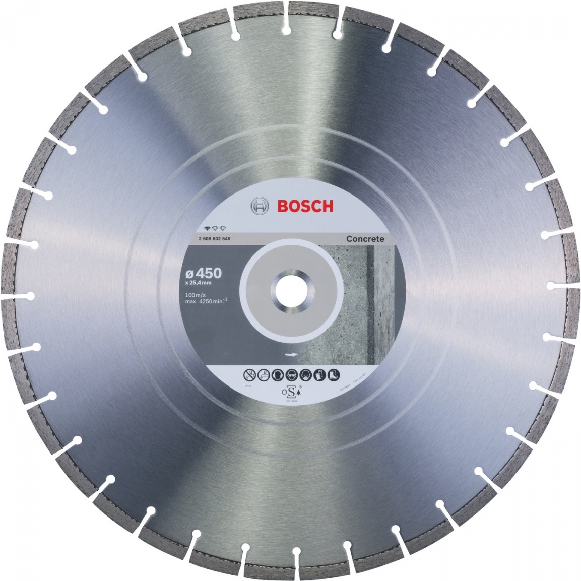 Алмазный диск Bosch 2.608.602.546, Алмазный диск Bosch 450х25.4 мм по бетону Standard for Concrete 2608602546
Алмазный диск Bosch 2.608.602.546, Алмазный диск Bosch 450х25.4 мм по бетону Standard for Concrete 2608602546
