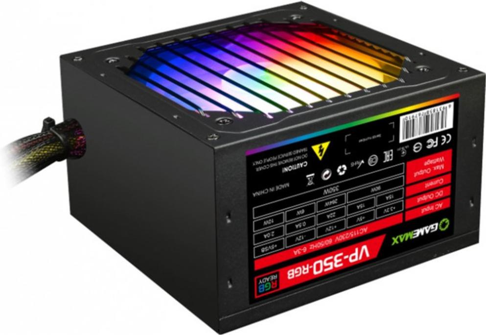 Блок питания GameMax VP-350-RGB 350W, Блок питания для компьютеров GameMax VP-350-RGB 350W
Блок питания GameMax VP-350-RGB 350W, Блок питания для компьютеров GameMax VP-350-RGB 350W