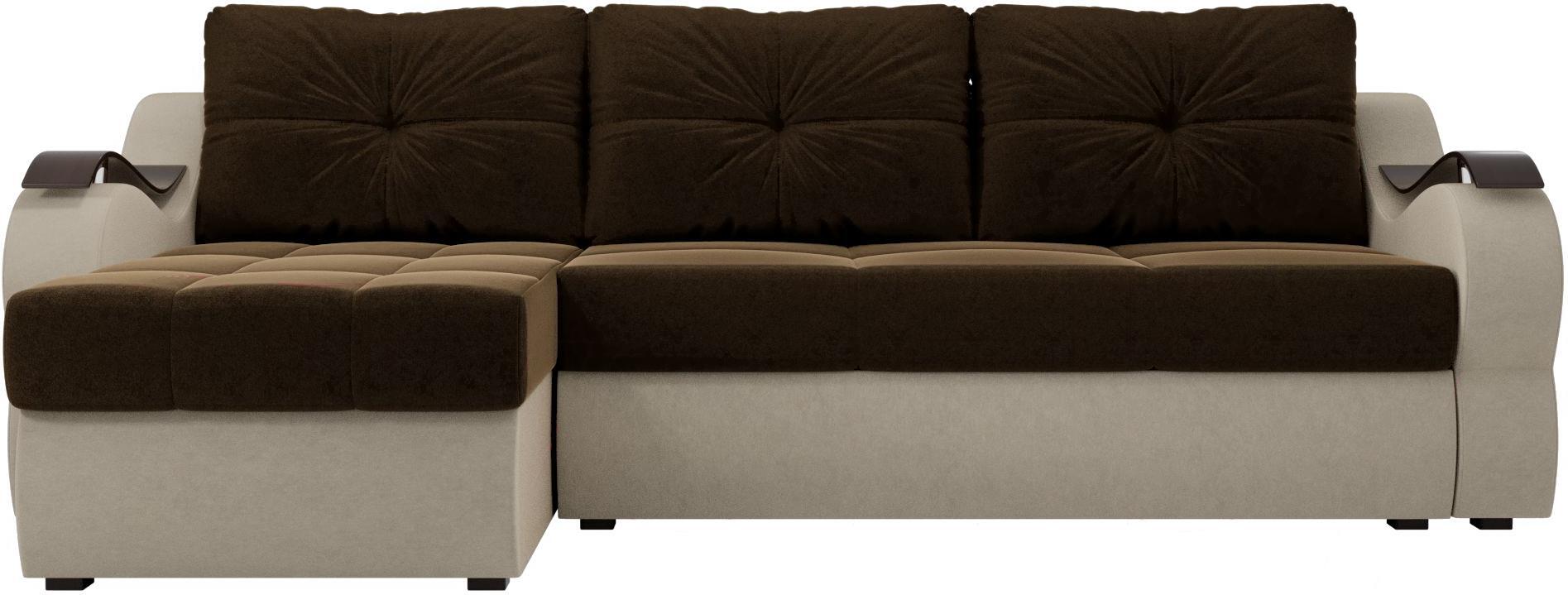 Угловой диван Лига Диванов Меркурий левый вельвет коричневый/бежевый (100364L), Угловой диван Mebelico Меркурий угловой левый 100364 вельвет коричневый/бежевый 
Угловой диван Лига Диванов Меркурий левый вельвет коричневый/бежевый (100364L), Угловой диван Mebelico Меркурий угловой левый 100364 вельвет коричневый/бежевый