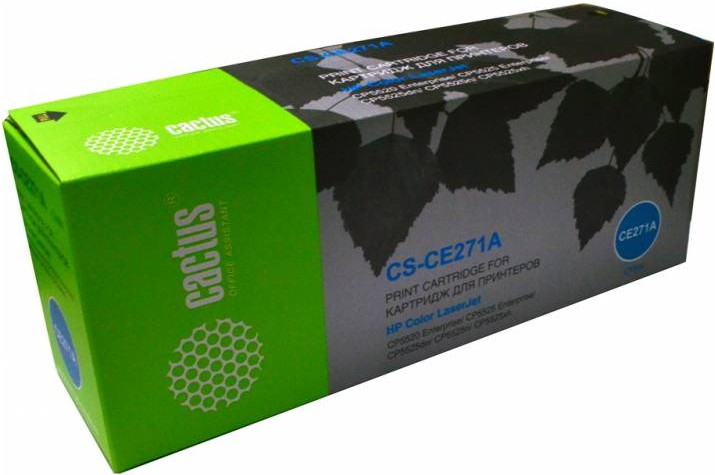 Картридж лазерный Cactus CS-CE271A голубой 
Картридж лазерный Cactus CS-CE271A голубой