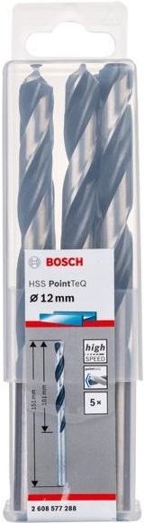 Набор оснастки Bosch 2608577288 (5 предметов), Сверло Bosch HSS PointTeQ 12.0мм 2.608.577.288
Набор оснастки Bosch 2608577288 (5 предметов), Сверло Bosch HSS PointTeQ 12.0мм 2.608.577.288