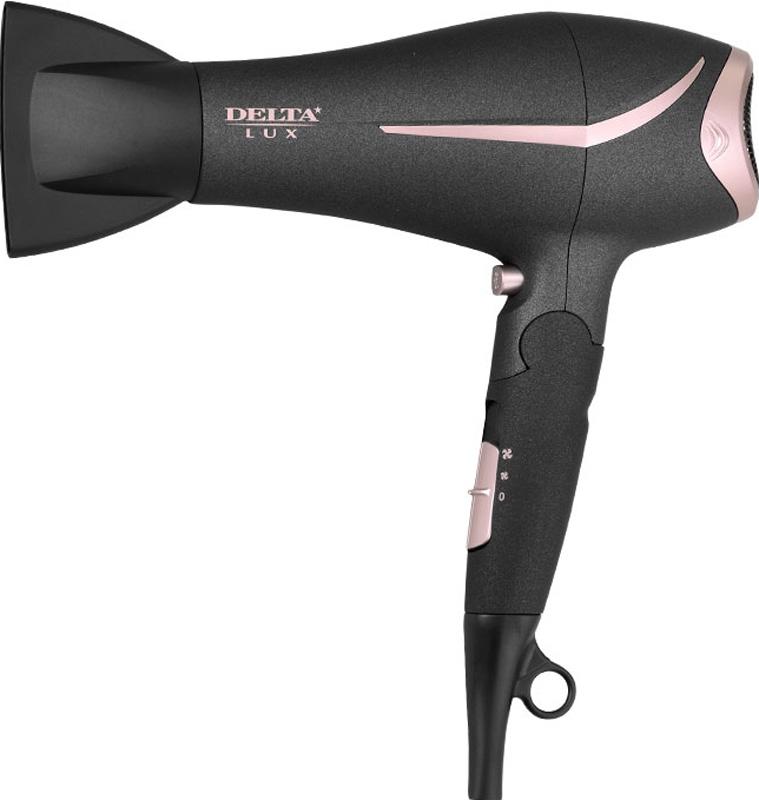 Фен Delta Lux DL-0940 черный/розовый, Lux DL-0940 
Фен Delta Lux DL-0940 черный/розовый, Lux DL-0940