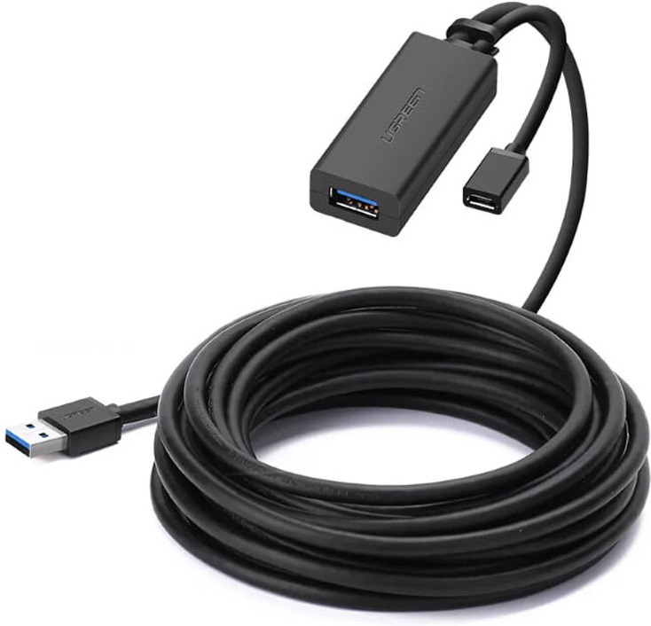 Кабель UGREEN US175-20827; USB-A 3.0 (M) to USB-A 3.0 (F); с портом для питания Micro USB; 10m; Black
Кабель UGREEN US175-20827; USB-A 3.0 (M) to USB-A 3.0 (F); с портом для питания Micro USB; 10m; Black