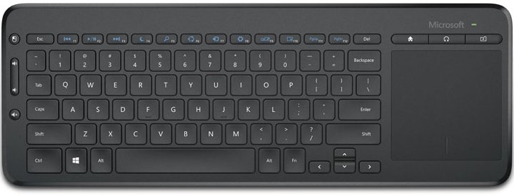 Клавиатура Microsoft All-in-One Media (N9Z-00018), Wireless All-in-One Media Touchpad Keyboard
Клавиатура Microsoft All-in-One Media (N9Z-00018), Wireless All-in-One Media Touchpad Keyboard