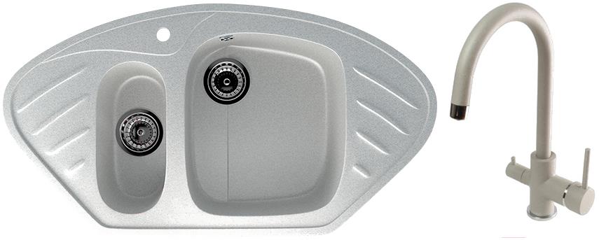 Кухонная мойка Berge BR-9550 + смеситель Spring 3509L серый/базальт, BR-9550 + смеситель Spring 3509L
Кухонная мойка Berge BR-9550 + смеситель Spring 3509L серый/базальт, BR-9550 + смеситель Spring 3509L