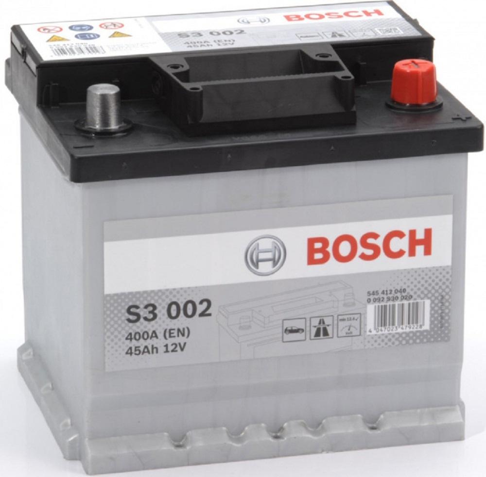 Автомобильный аккумулятор Bosch S3 002 (545412040) 45 А/ч, Аккумулятор Bosch S3 002 (545412040) 45 А/ч 0092S30020
Автомобильный аккумулятор Bosch S3 002 (545412040) 45 А/ч, Аккумулятор Bosch S3 002 (545412040) 45 А/ч 0092S30020