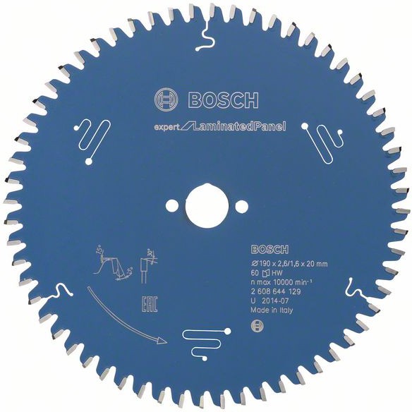 Диск пильный Bosch 2.608.644.129, Диск пильный Bosch Freud 190х20мм 60 зуб. Expert for Laminated Panel по ламинату 2.608.644.129
Диск пильный Bosch 2.608.644.129, Диск пильный Bosch Freud 190х20мм 60 зуб. Expert for Laminated Panel по ламинату 2.608.644.129