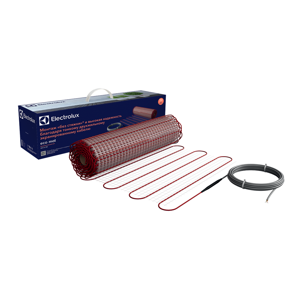 Теплый пол электрический Electrolux EEM 2-150-2.5, Нагревательный мат Electrolux Eco Mat EEM 2-150-2.5
Теплый пол электрический Electrolux EEM 2-150-2.5, Нагревательный мат Electrolux Eco Mat EEM 2-150-2.5