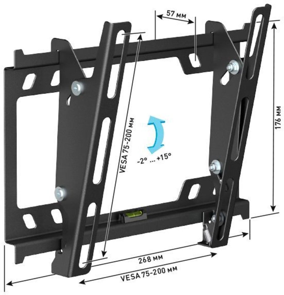 Кронштейн Holder LCD-T2627 (черный), Кронштейн для телевизора Holder T2627-B черный 22-40 (Holder T2627-B черный 22-40)
Кронштейн Holder LCD-T2627 (черный), Кронштейн для телевизора Holder T2627-B черный 22-40 (Holder T2627-B черный 22-40)