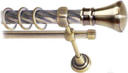 Карниз Lm Decor Люксор 101 2р витой 25/16мм 4м антик, Люксор 101 2р витой 25/16мм 4.0м
Карниз Lm Decor Люксор 101 2р витой 25/16мм 4м антик, Люксор 101 2р витой 25/16мм 4.0м