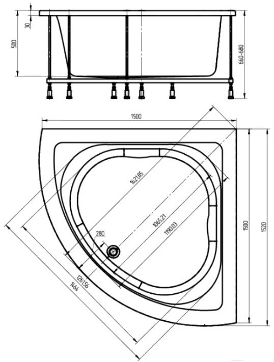 Ванна Aquatek Юпитер 150x150 (с каркасом и экраном), Юпитер 150x150 с каркасом и экраном
Ванна Aquatek Юпитер 150x150 (с каркасом и экраном), Юпитер 150x150 с каркасом и экраном