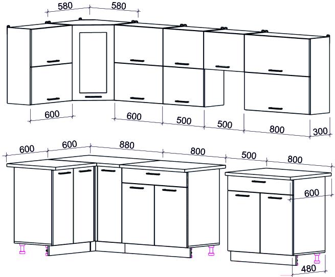 Кухонный гарнитур Интерлиния Мила Gloss 50-12x30 белый/асфальт глянец, Мила Gloss 50-12x30
Кухонный гарнитур Интерлиния Мила Gloss 50-12x30 белый/асфальт глянец, Мила Gloss 50-12x30