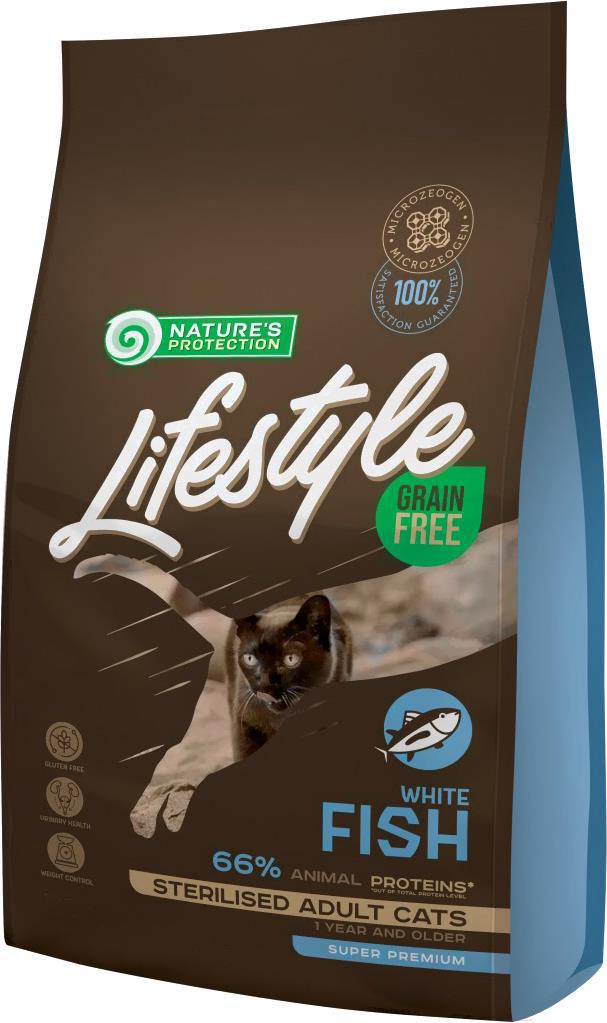 Корм для кошек Nature's Protection Lifestyle Grain Free White Fish Sterilised 7кг, Lifestyle Grain Free White Fish Sterilised 7кг
Корм для кошек Nature's Protection Lifestyle Grain Free White Fish Sterilised 7кг, Lifestyle Grain Free White Fish Sterilised 7кг
