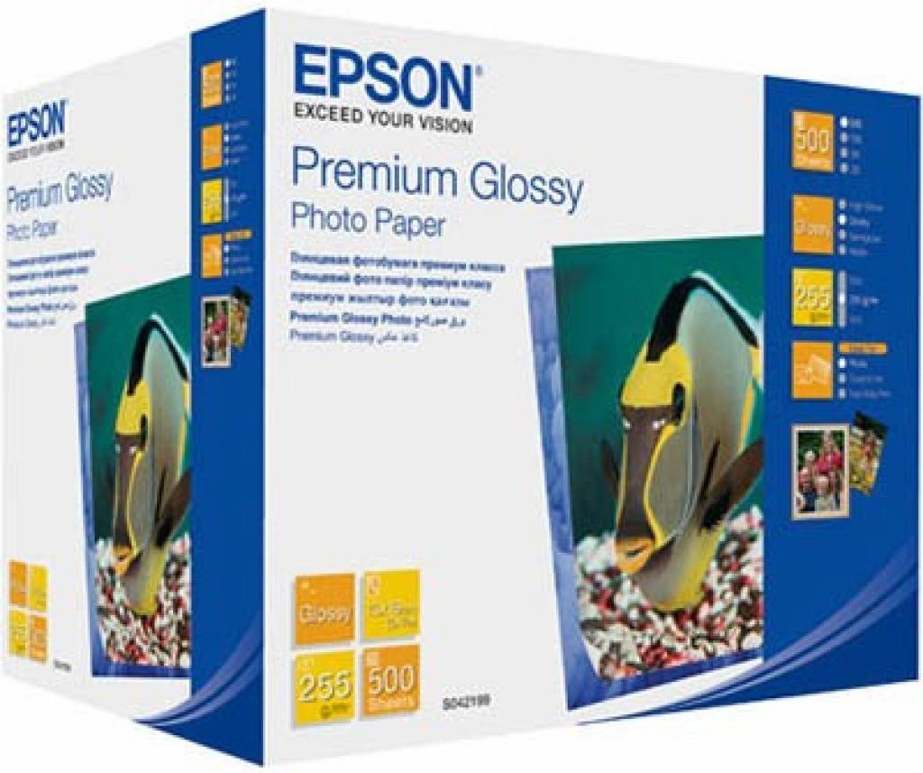 Фотобумага Epson Premium Glossy Photo Paper 13х18 500 листов (C13S042199), Фотобумага Epson Premium Glossy Photo Paper 13х18 500 листов C13S042199
Фотобумага Epson Premium Glossy Photo Paper 13х18 500 листов (C13S042199), Фотобумага Epson Premium Glossy Photo Paper 13х18 500 листов C13S042199