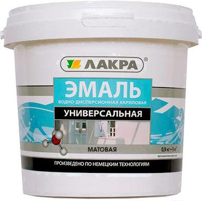 Краска, эмаль Лакра Эмаль акриловая универсальная 900г белый матовый, Эмаль акриловая универсальная 900г
Краска, эмаль Лакра Эмаль акриловая универсальная 900г белый матовый, Эмаль акриловая универсальная 900г