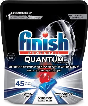 Капсулы для посудомоечных машин Finish Quantum Ultimate 45 дойпак, Quantum Ultimate 45 дойпак
Капсулы для посудомоечных машин Finish Quantum Ultimate 45 дойпак, Quantum Ultimate 45 дойпак
