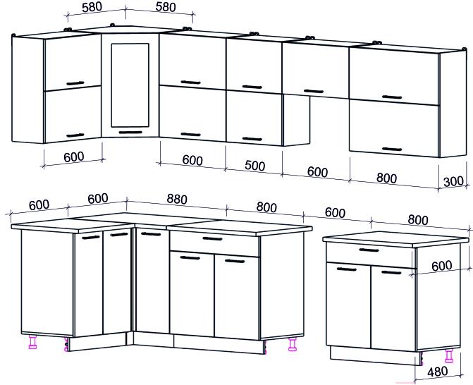 Кухонный гарнитур Интерлиния Мила Gloss 60-12x31 яблоко/черный глянец, Мила Gloss 60-12x31
Кухонный гарнитур Интерлиния Мила Gloss 60-12x31 яблоко/черный глянец, Мила Gloss 60-12x31
