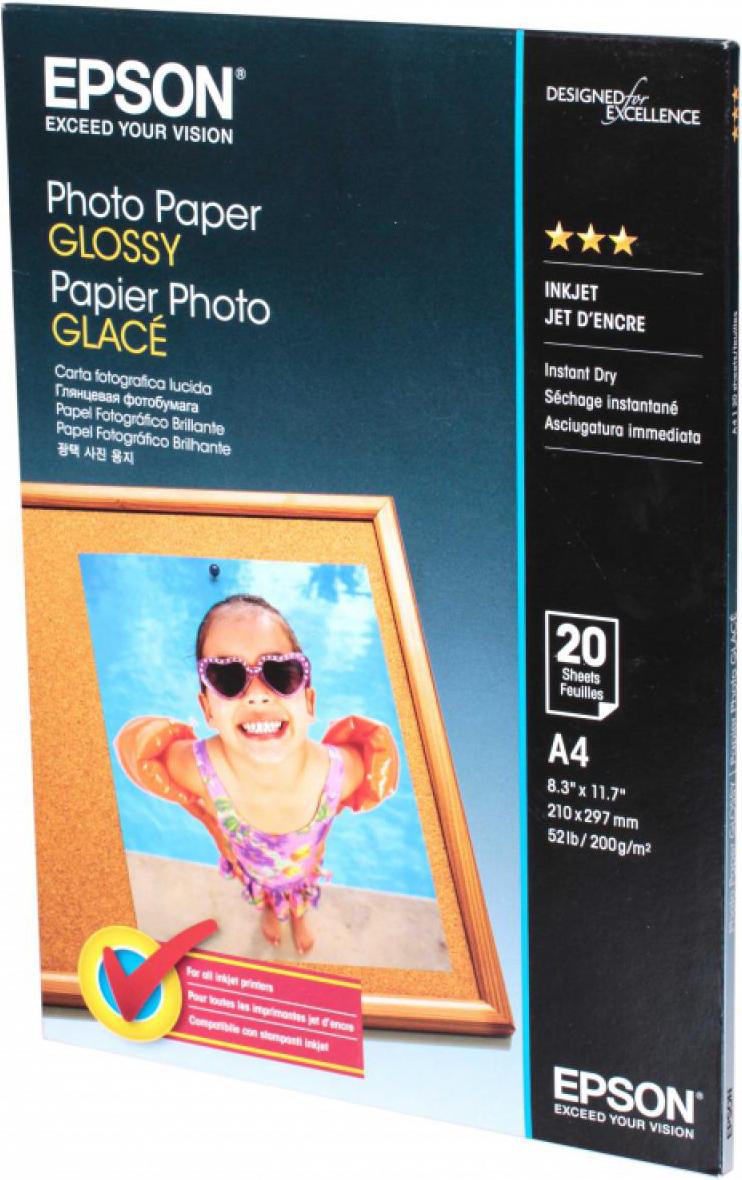 Фотобумага Epson Photo Paper Glossy A4 200 г/м2 20 л (C13S042538), Photo Paper Glossy A4 200 г/м2 20 л
Фотобумага Epson Photo Paper Glossy A4 200 г/м2 20 л (C13S042538), Photo Paper Glossy A4 200 г/м2 20 л