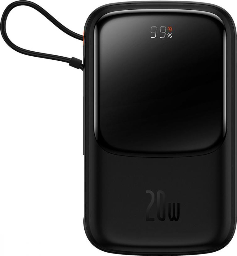 Внешний аккумулятор Baseus PPQD020001 Qpow Pro Digital Display Fast Charge Power Bank 10000mAh 20W (iP Edition) Black
Внешний аккумулятор Baseus PPQD020001 Qpow Pro Digital Display Fast Charge Power Bank 10000mAh 20W (iP Edition) Black