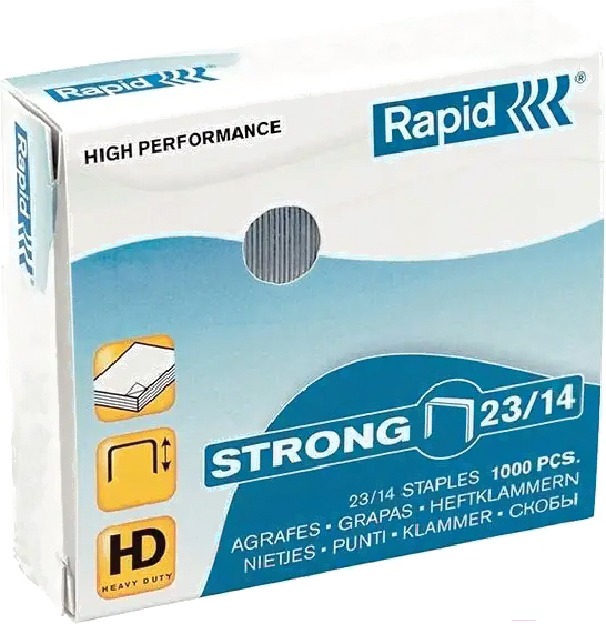 Скобы для степлера Rapid Strong 23/14 1M / 24870100, Скобы Rapid Strong 23/14 1M 24870100
Скобы для степлера Rapid Strong 23/14 1M / 24870100, Скобы Rapid Strong 23/14 1M 24870100