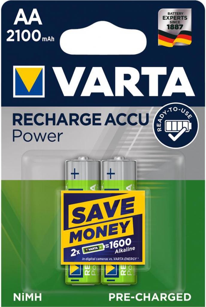 Батарейка, аккумулятор, зарядное Varta AA 2100mAh BLI 2, Аккумуляторная батарейка Varta AA 2100mAh BLI 2 56706101402
Батарейка, аккумулятор, зарядное Varta AA 2100mAh BLI 2, Аккумуляторная батарейка Varta AA 2100mAh BLI 2 56706101402