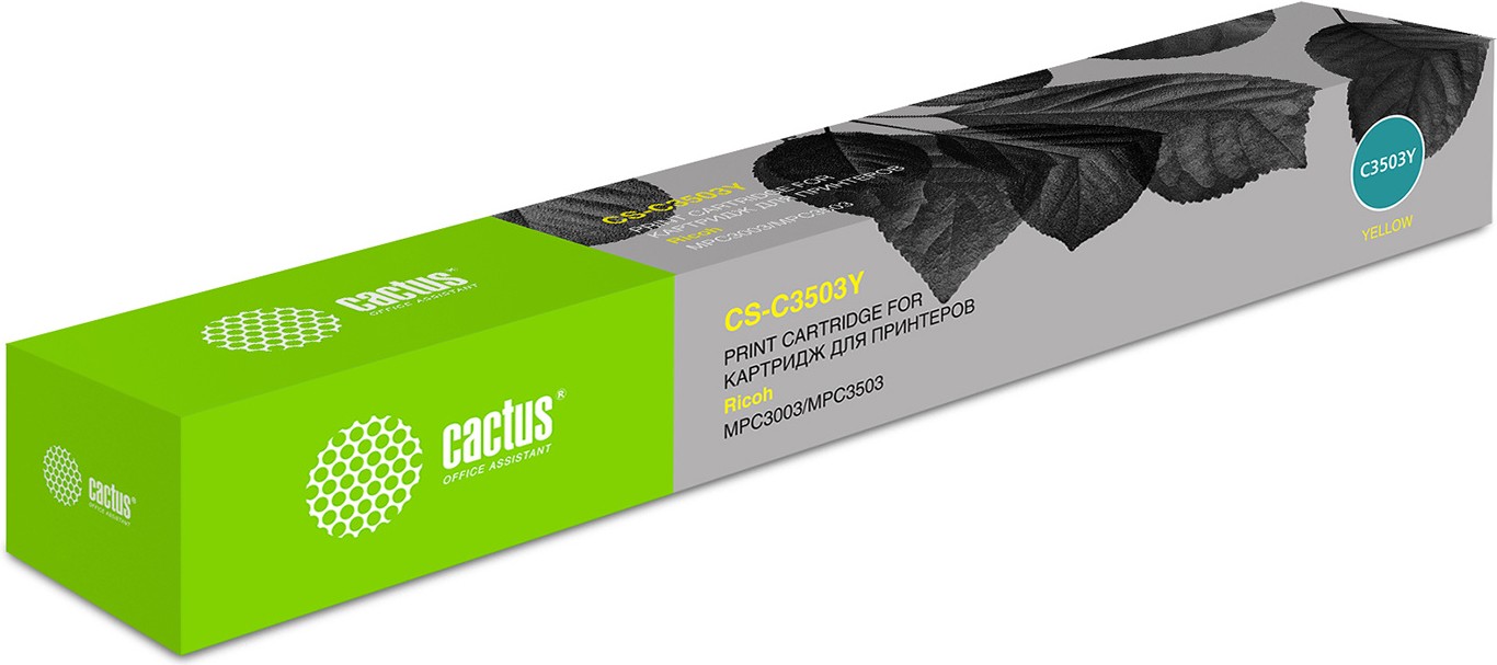 Картридж Cactus CS-C3503Y Ricoh Aficio MP C3503/MP C3004SP/MP C3504ASP/MP C3004ASP 18000стр. Yellow
Картридж Cactus CS-C3503Y Ricoh Aficio MP C3503/MP C3004SP/MP C3504ASP/MP C3004ASP 18000стр. Yellow