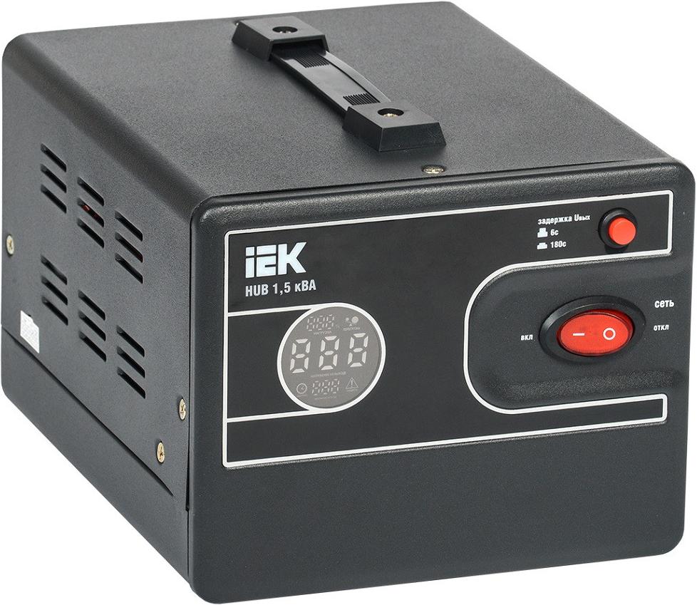 Стабилизатор напряжения IEK IVS21-1-D15-13, Стабилизатор напряжения IEK Hub 1,5кВА (IVS21-1-D15-13)
Стабилизатор напряжения IEK IVS21-1-D15-13, Стабилизатор напряжения IEK Hub 1,5кВА (IVS21-1-D15-13)
