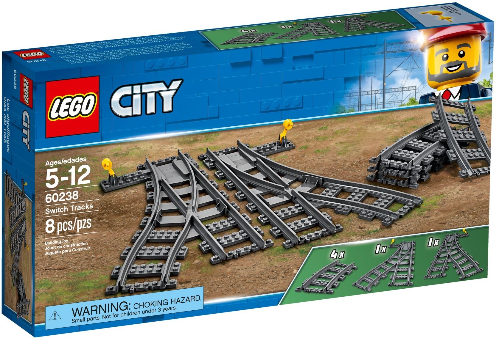 Конструктор LEGO City 60238 Железнодорожные стрелки, Конструктор LEGO City Железнодорожные стрелки 60238
Конструктор LEGO City 60238 Железнодорожные стрелки, Конструктор LEGO City Железнодорожные стрелки 60238