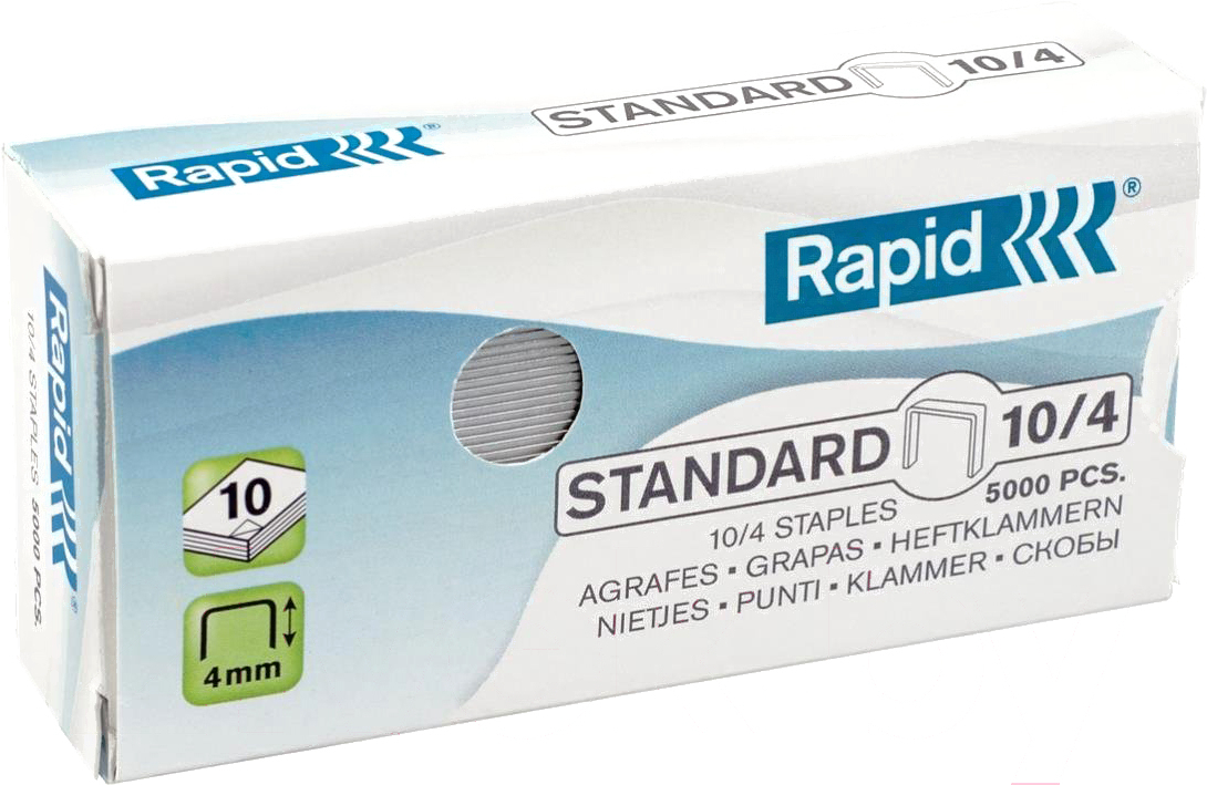 Скобы для степлера Rapid Standard 10/4 5M / 24863000, Скобы Rapid Standard 10/4 5M 24863000
Скобы для степлера Rapid Standard 10/4 5M / 24863000, Скобы Rapid Standard 10/4 5M 24863000