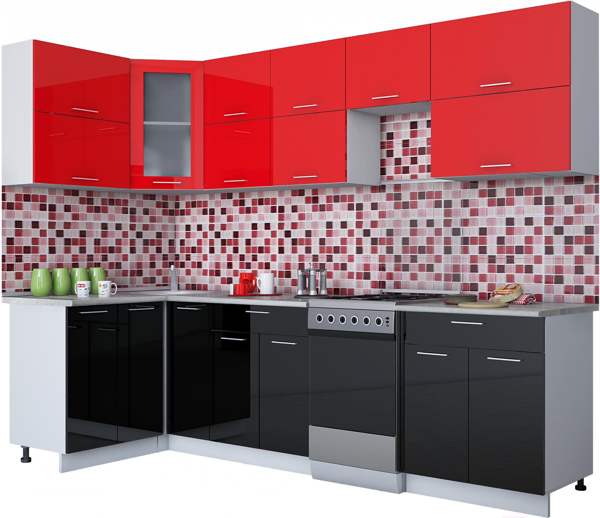 Кухонный гарнитур Интерлиния Мила Gloss 50-12x28 красный/черный глянец, Мила Gloss 50-12x28
Кухонный гарнитур Интерлиния Мила Gloss 50-12x28 красный/черный глянец, Мила Gloss 50-12x28