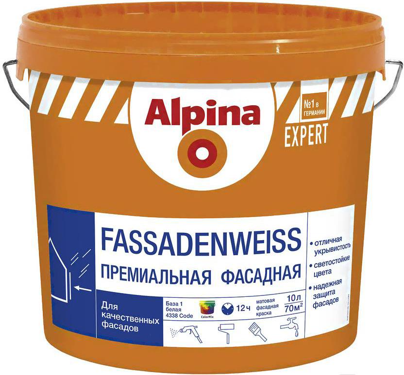 Краска Alpina Expert Fassadenweiss. База 1 (10л), Краска Alpina Expert Fassadenweiss База 1 10л
Краска Alpina Expert Fassadenweiss. База 1 (10л), Краска Alpina Expert Fassadenweiss База 1 10л
