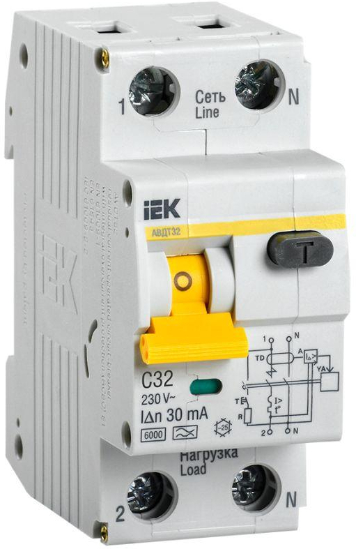 Выключатель нагрузки IEK MAD22-5-032-C-30, Выключатель дифференциальный IEK АВДТ 32 MAD22-5-032-C-30
Выключатель нагрузки IEK MAD22-5-032-C-30, Выключатель дифференциальный IEK АВДТ 32 MAD22-5-032-C-30