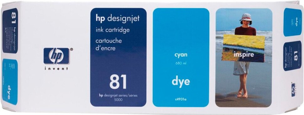 Картридж для принтера HP DesignJet 81 (C4931A), Картридж HP DesignJet 81 C4931A голубой
Картридж для принтера HP DesignJet 81 (C4931A), Картридж HP DesignJet 81 C4931A голубой